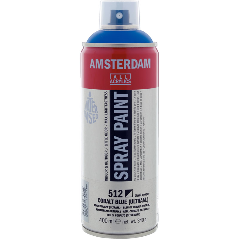 アムステルダムスプレーペイント400ml 512 コバルトブルー(ウルトラマリン)