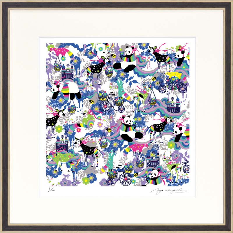 ホラグチカヨ Matching-pattern blue