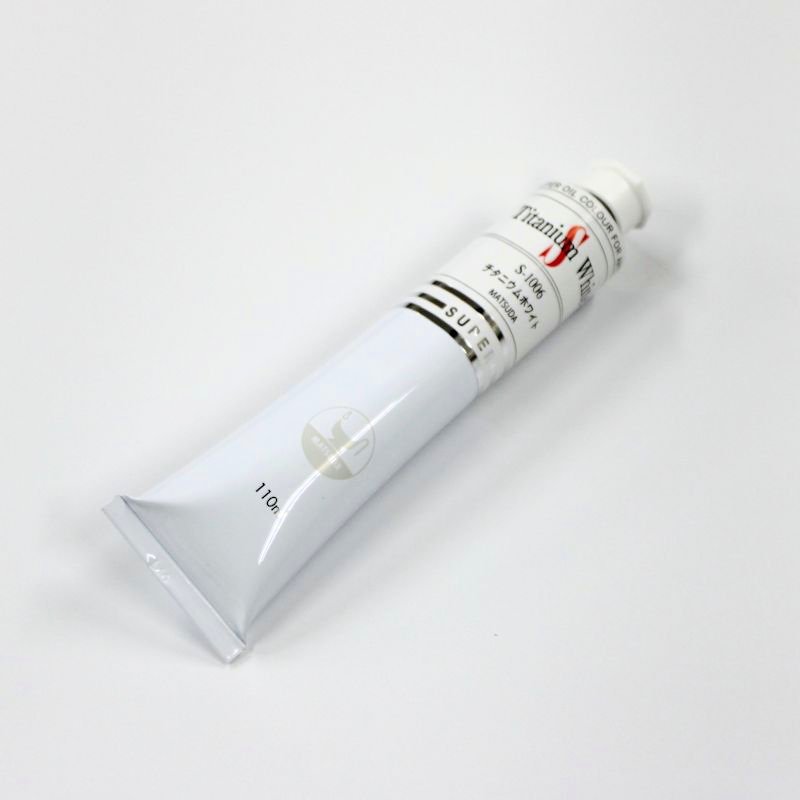 マツダスーパー油絵具 チタニウムホワイト 20号チューブ(110ml)