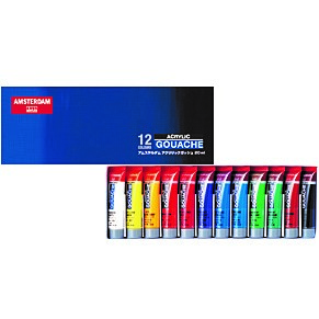 アムステルダムアクリリックガッシュ20ml 　12色セット