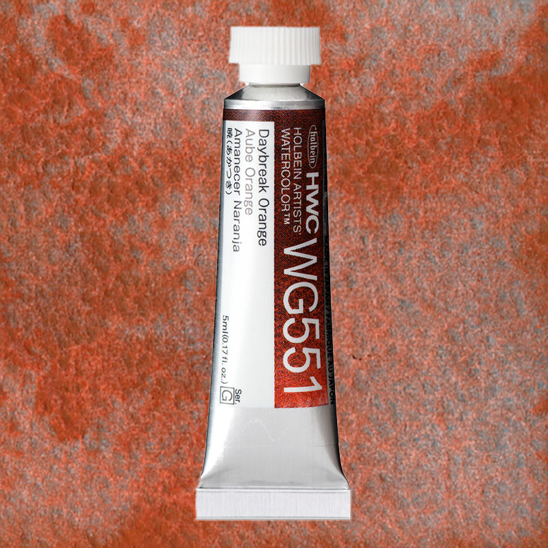 ホルベイン透明水彩グラニュレーティングカラー5ml  WG551 暁