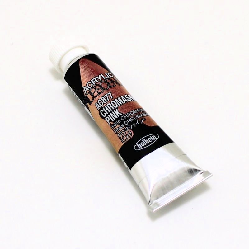 ホルベイン アクリリックカラーイリデッセンス AC877 クロマシャイン ピンク(5ml)