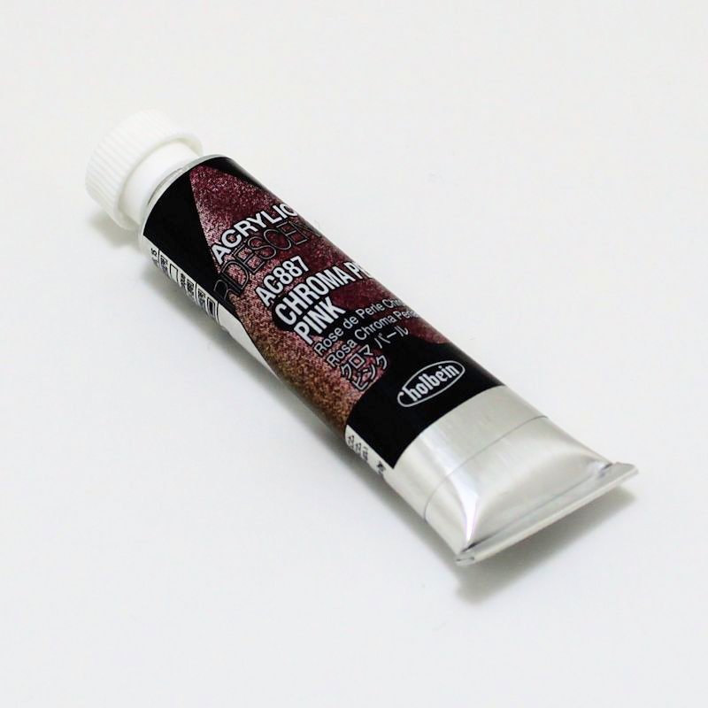 ホルベイン アクリリックカラーイリデッセンス AC887 クロマパール ピンク(5ml)