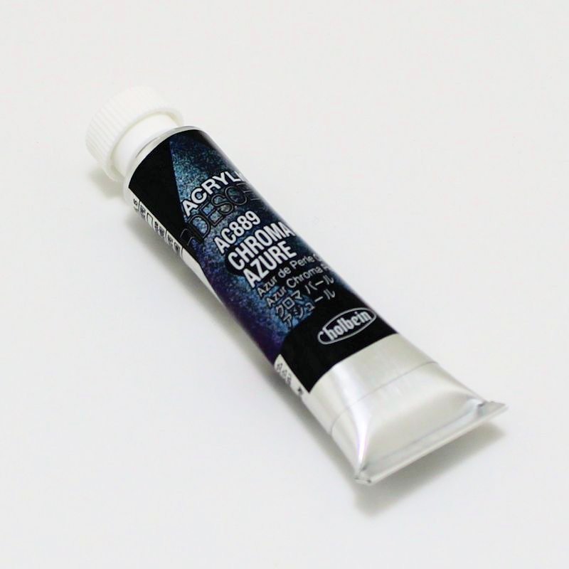 ホルベイン アクリリックカラーイリデッセンス AC889 クロマパール アジュール(5ml)