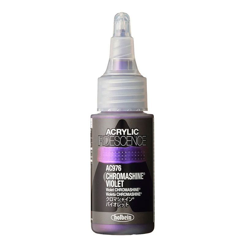 ホルベイン アクリリックカラーイリデッセンス AC986 クロマシャイン バイオレット(30ml)