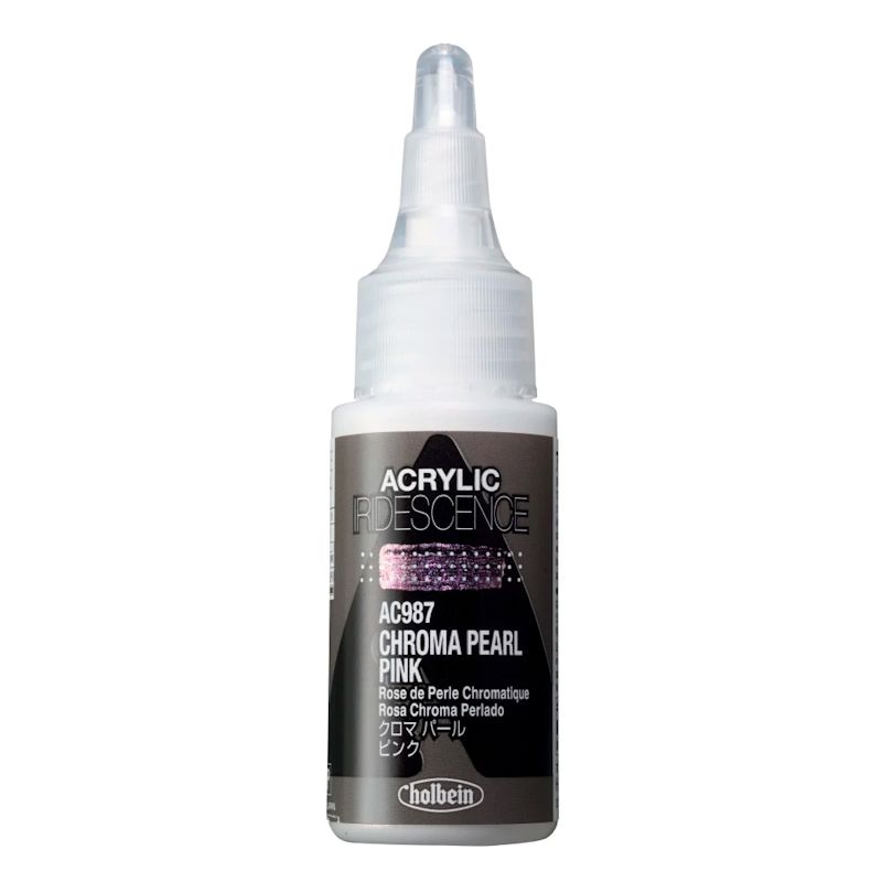 ホルベイン アクリリックカラーイリデッセンス AC987 クロマパール ピンク(30ml)