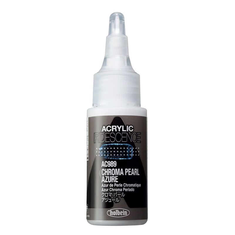 ホルベイン アクリリックカラーイリデッセンス AC989 クロマパール アジュール(30ml)