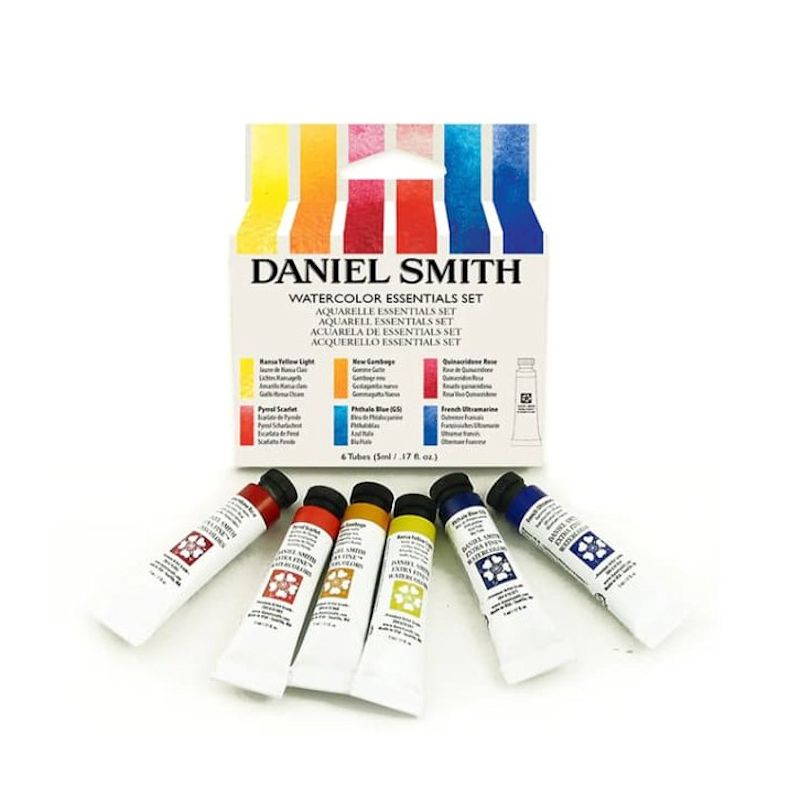 ダニエルスミス透明水彩絵具 6色エッセンシャルイントロダクトリーセット(5ml)