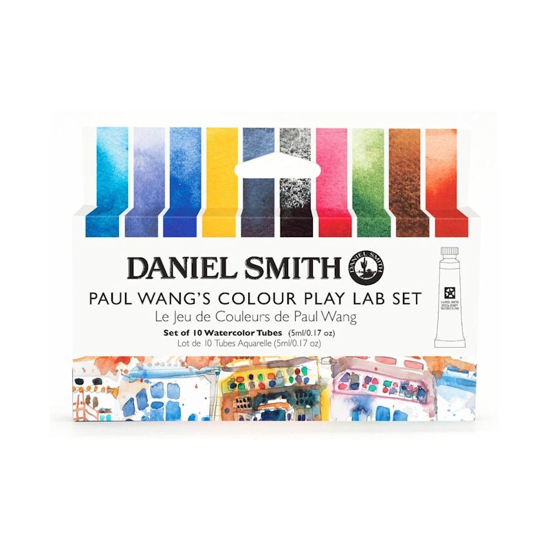 【お取寄品】ダニエルスミス透明水彩絵具 10色ポール・ワン カラープレイラボセット(5ml)