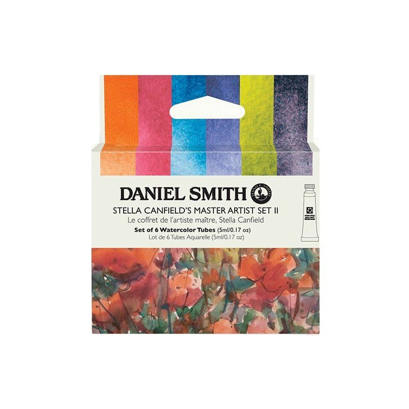 【お取寄品】ダニエルスミス透明水彩絵具 6色ステラ・カンフィールド セット2(5ml)
