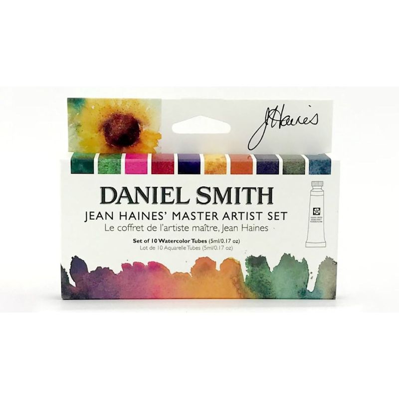【お取寄品】ダニエルスミス透明水彩絵具 10色ジーン・ヘインズ マスターセット(5ml)