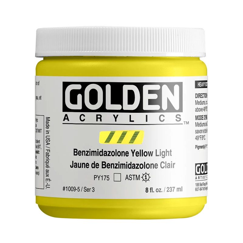 GOLDEN アクリリックヘビーボディ 237ml 1009 Bイミダゾロンイエローライト