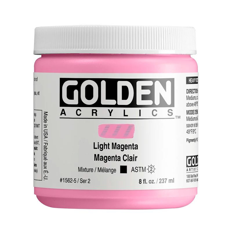 GOLDEN アクリリックヘビーボディ 237ml 1562 ライトマゼンタ