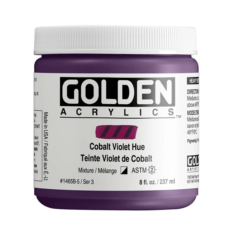 GOLDEN アクリリックヘビーボディ 237ml 1465 コバルトバイオレットヒュー