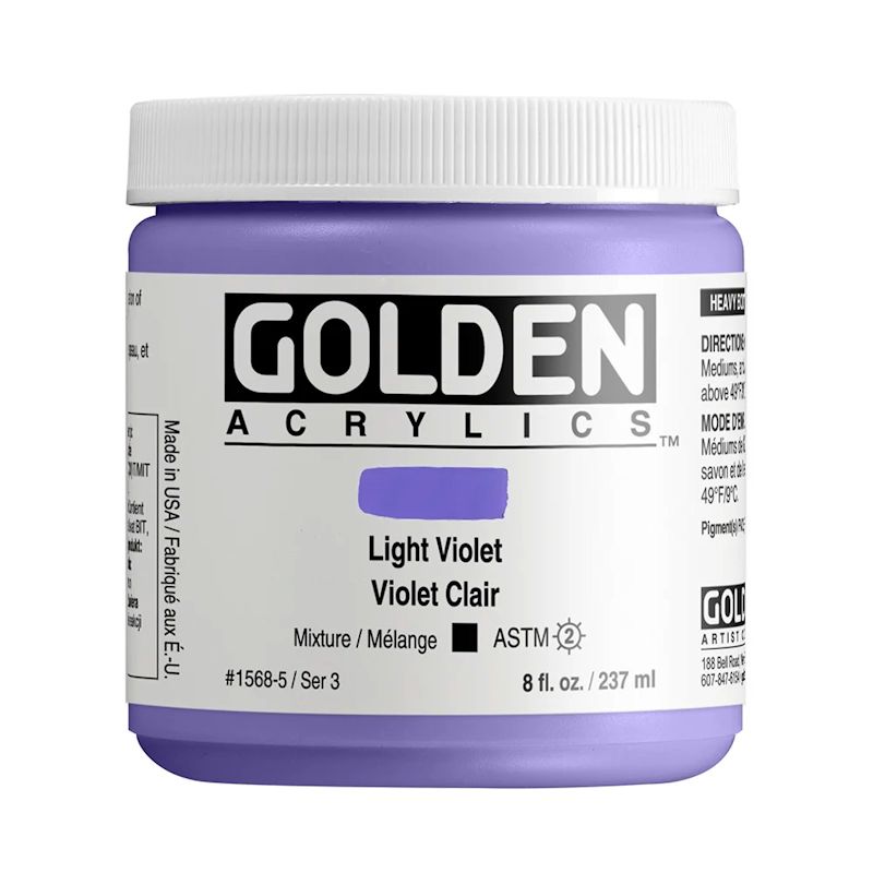 GOLDEN アクリリックヘビーボディ 237ml 1568 ライトバイオレット