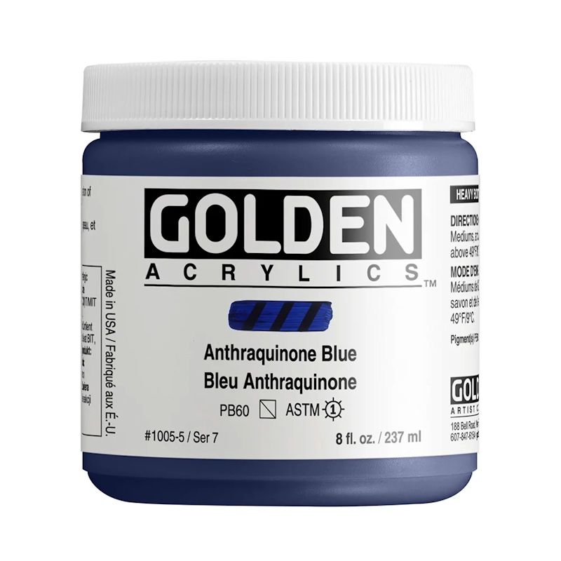 GOLDEN アクリリックヘビーボディ 237ml 1005 アントラキノンブルー