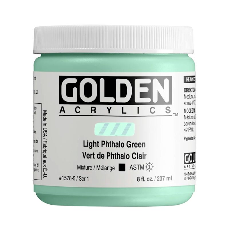GOLDEN アクリリックヘビーボディ 237ml 1578 ライトフタログリーン