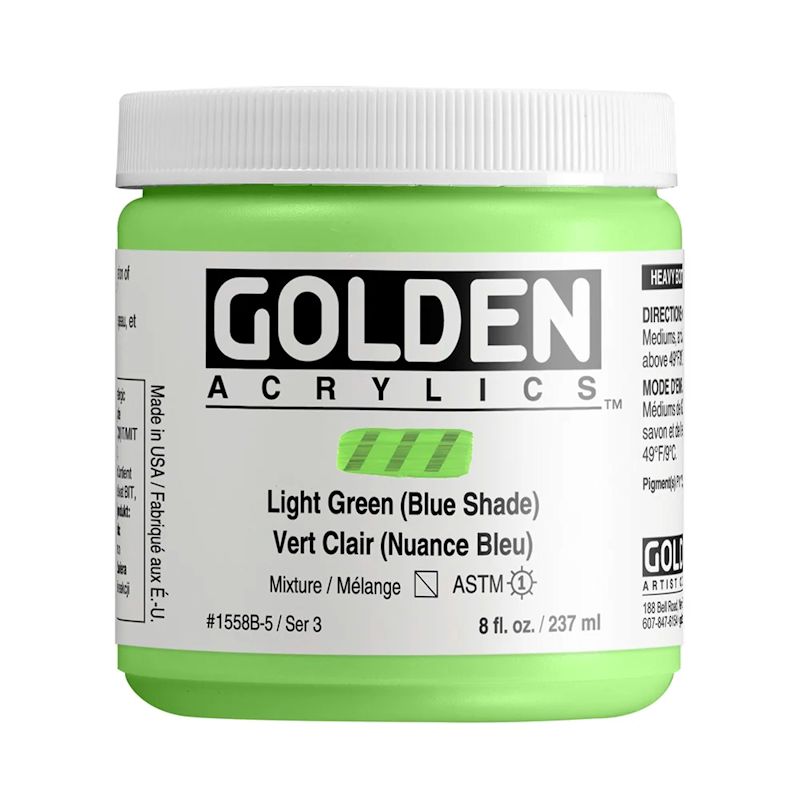 GOLDEN アクリリックヘビーボディ 237ml 1558 ライトグリーンブルーシェード