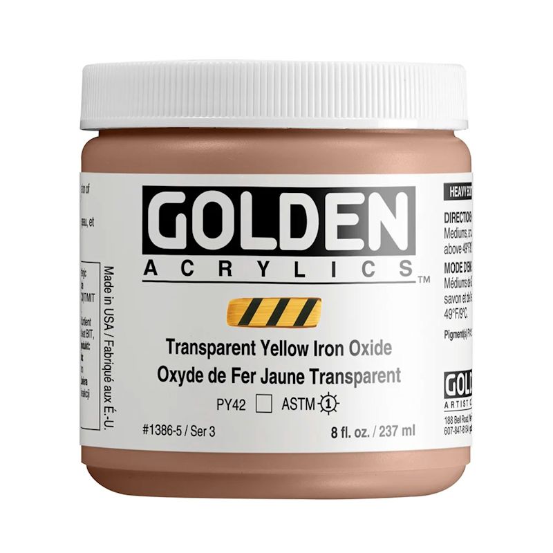 GOLDEN アクリリックヘビーボディ 237ml 1386 TPイエローアイアンオキサイド