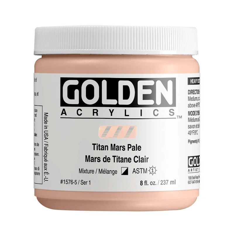 GOLDEN アクリリックヘビーボディ 237ml 1576 チタンマースペール