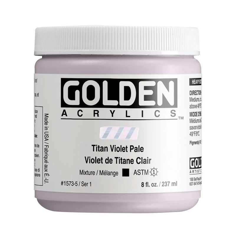GOLDEN アクリリックヘビーボディ 237ml 1573 チタンバイオレットペール