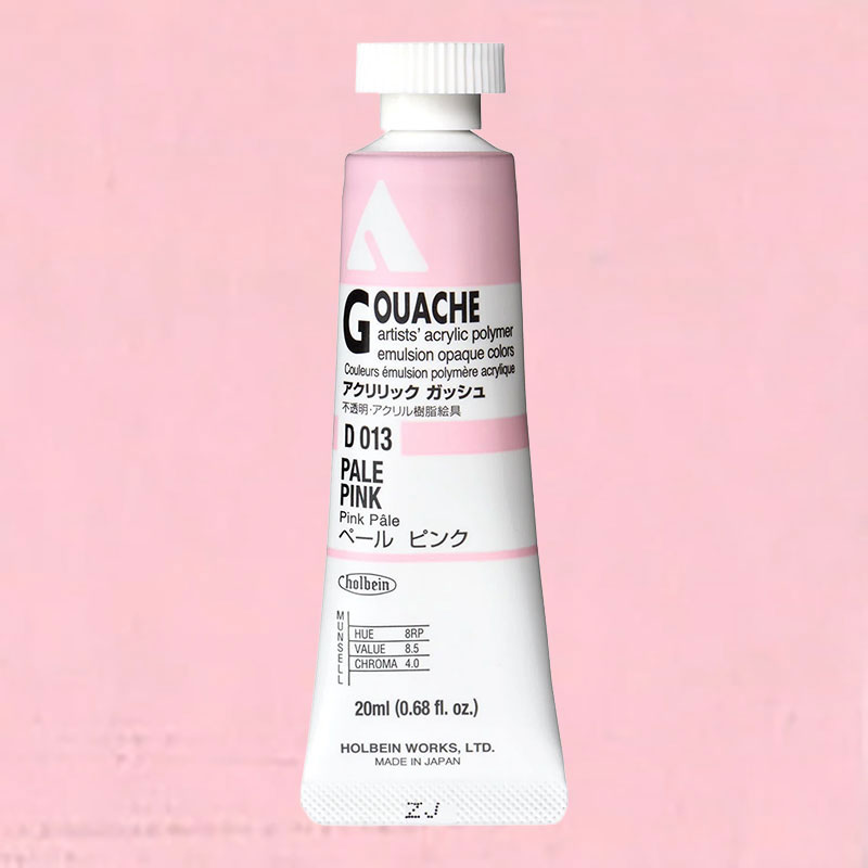 ホルベイン アクリリックガッシュ D013 ペールピンク (6号,20ml)