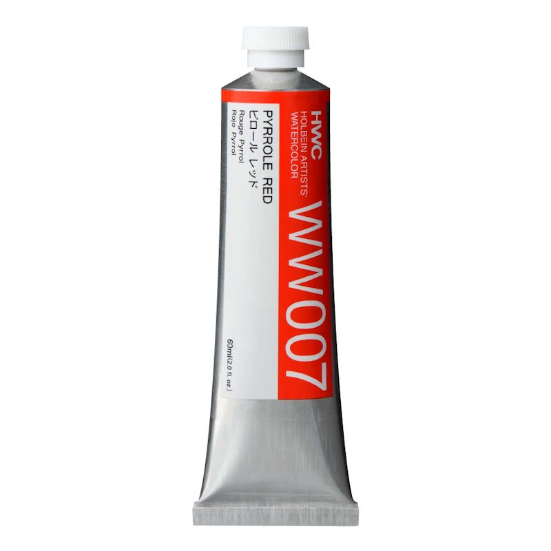 ホルベイン透明水彩絵具 ww007 ピロールレッド (60ml)