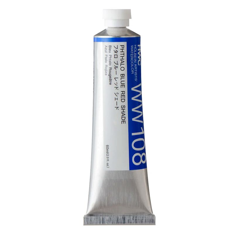 ホルベイン透明水彩絵具 ww108 フタロ ブルー レッド シェード(60ml)