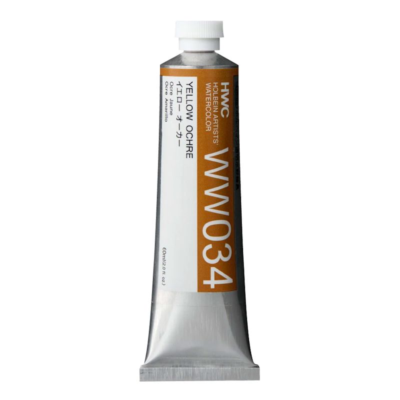 ホルベイン透明水彩絵具 ww034 イエローオーカー (60ml)