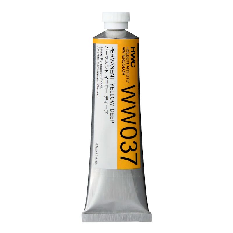 ホルベイン透明水彩絵具 ww037 パーマネントイエローディープ (60ml)