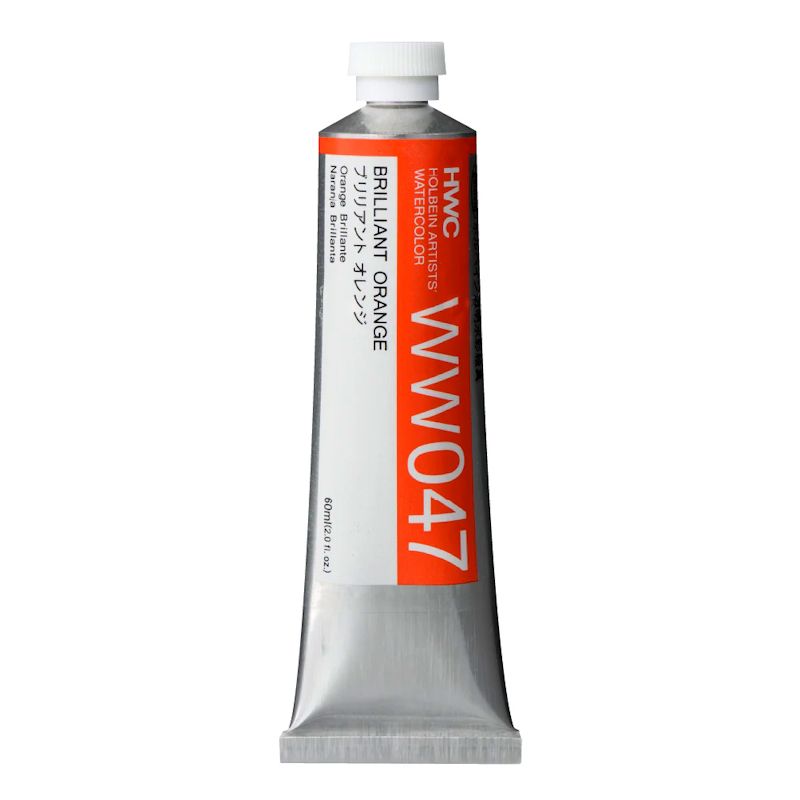 ホルベイン透明水彩絵具 ww047 ブリリアントオレンジ (60ml)
