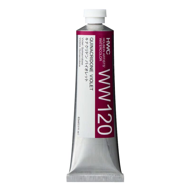 ホルベイン透明水彩絵具 ww120 キナクリドンバイオレット(パーマネントマゼンタ) (60ml)
