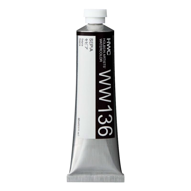 ホルベイン透明水彩絵具 ww136 セピア (60ml)
