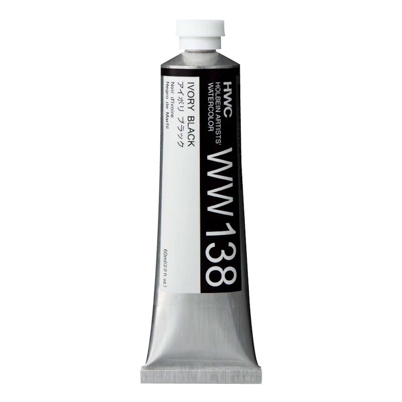 ホルベイン透明水彩絵具 ww138 アイボリブラック (60ml)