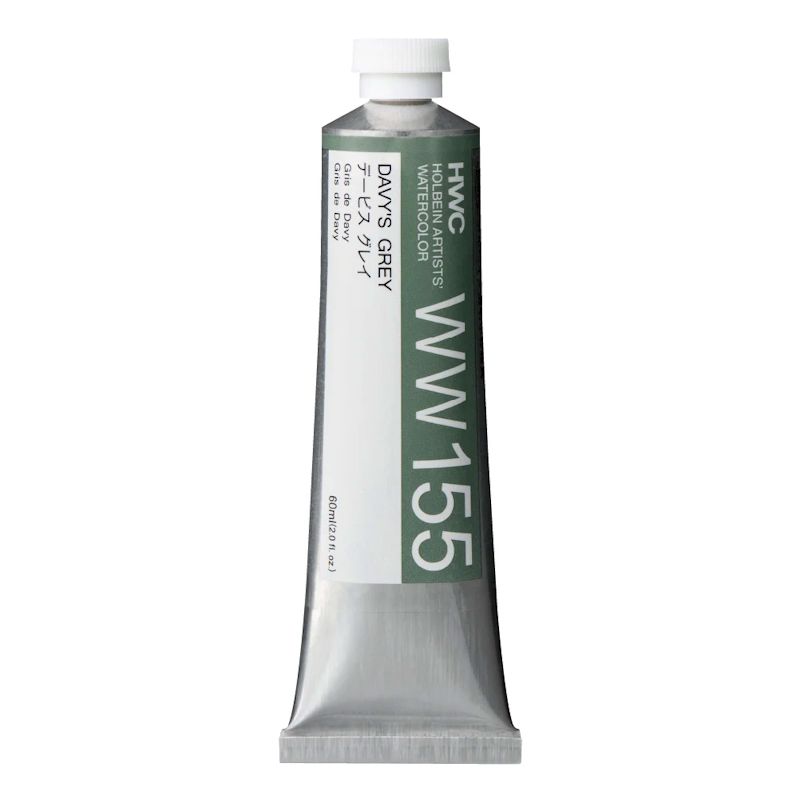 ホルベイン透明水彩絵具 ww155 デービスグレイ(60ml)