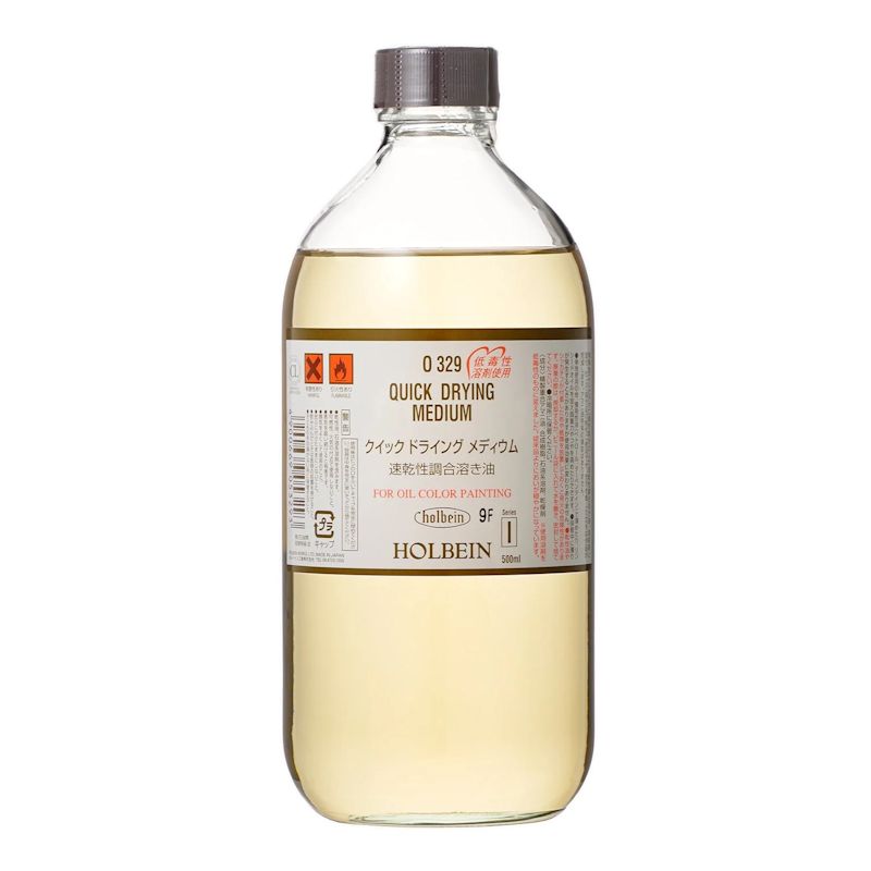 ホルベイン画用液 O329 クイックドライングメディウム 500ml(瓶入り・液体)