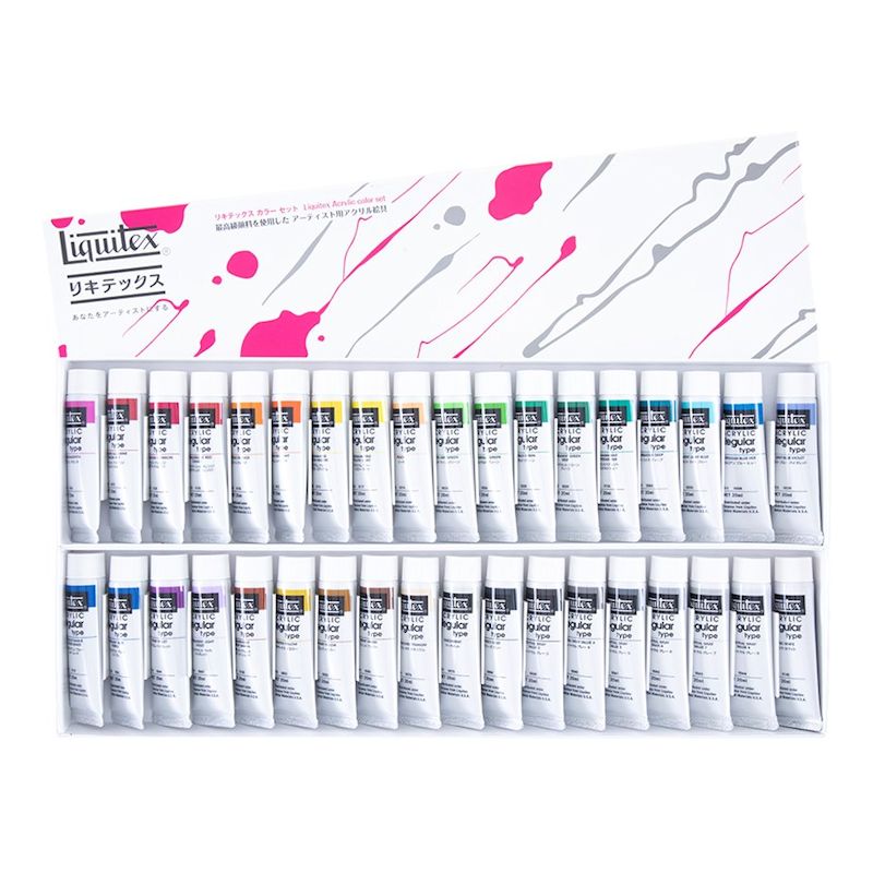 リキテックス レギュラー 伝統色36色Bセット (6号,20ml) ※仕様変更※