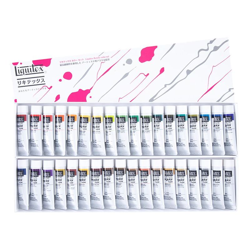 リキテックス レギュラー 伝統色36色Cセット (6号,20ml) ※仕様変更※