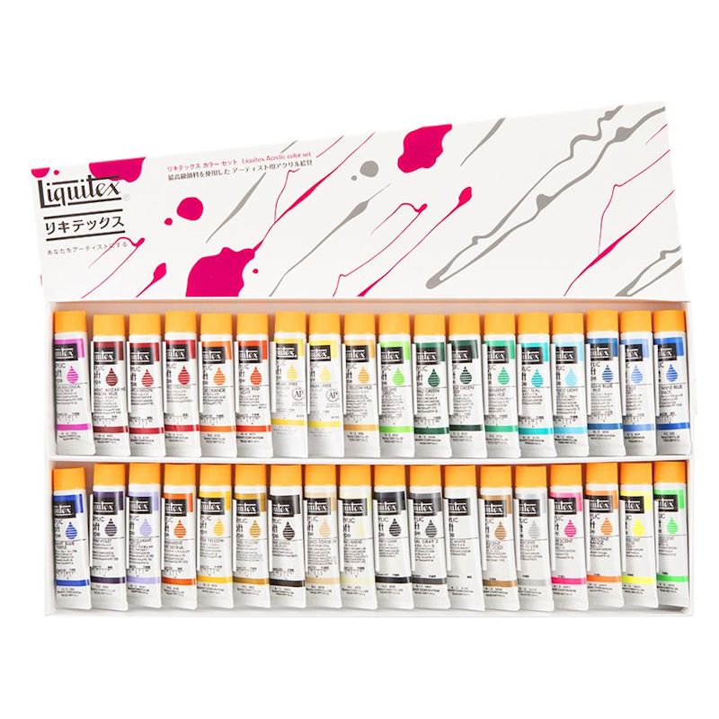 リキテックス ソフト 伝統色36色Bセット (6号,20ml)