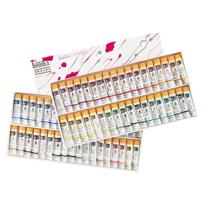 リキテックス ソフト 72色セット(36色A+B)  (6号,20ml)