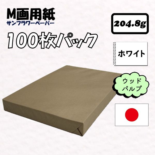 M画用紙断裁品 100枚パック