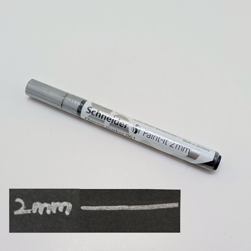 シュナイダー ミラーエフェクト クロームマーカー ペイントイット 2mm