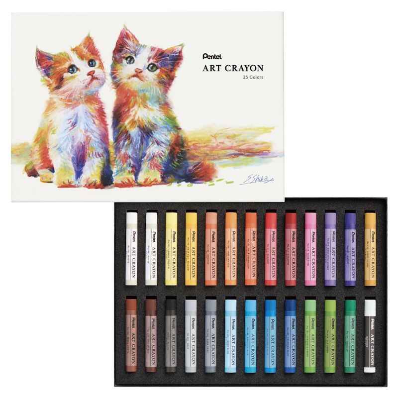 ぺんてる アートクレヨン 25色セット
