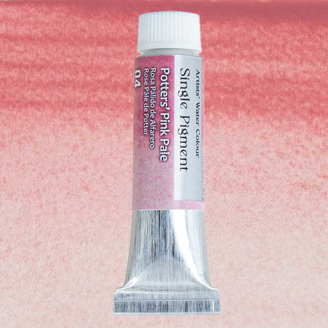 シングルピグメント透明水彩絵具 10ml G-04 ポッターズピンクペール