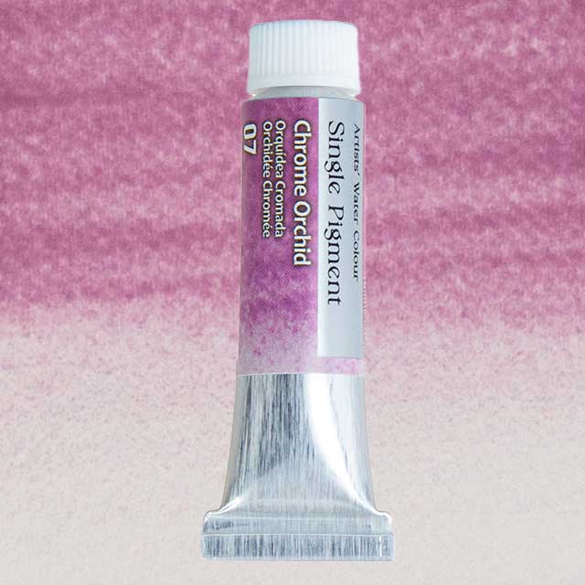シングルピグメント透明水彩絵具 10ml G-07 クロムオーキッド