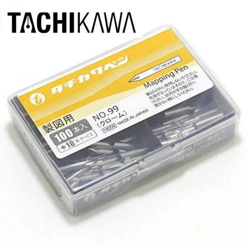 タチカワ 丸ペン【T99】(クローム) 100本入り (T99-100)