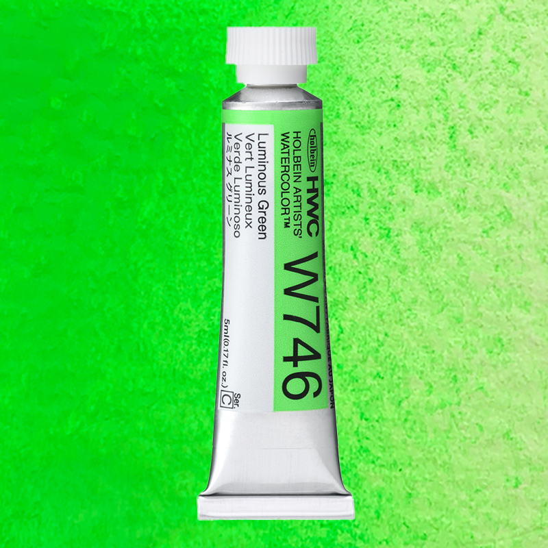 ホルベイン透明水彩 ルミナスカラーズ 5ml  W746 ルミナスグリーン
