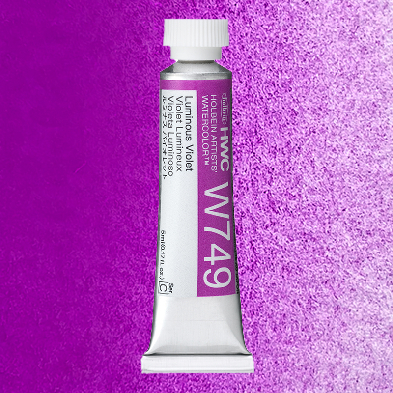ホルベイン透明水彩 ルミナスカラーズ 5ml  W749 ルミナスバイオレット