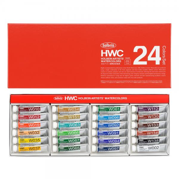 ホルベイン透明水彩絵具 W405 24色セット(2号)