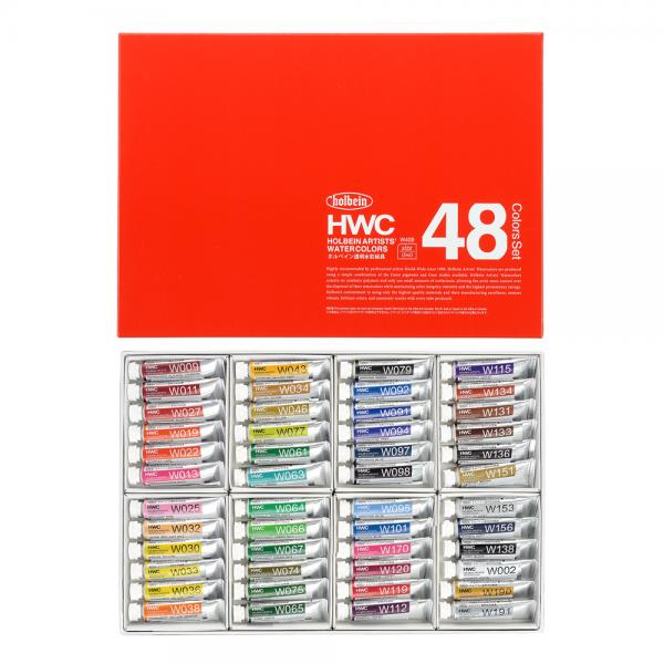 ホルベイン透明水彩絵具 W409 48色セット (2号)
